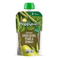 S2 Clearly Crafted Green Beans Spinach & Pears Organic - 4 Oz