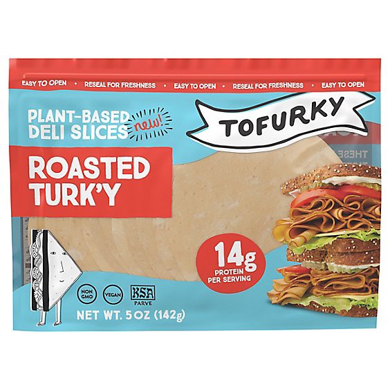 slide 1 of 1, Tofurky Deli Slices Turkey Plant Based - 5 Oz, 5 oz