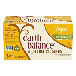 Earth Balance Vegan Buttery Sticks, 16 Oz. 4 Count - 16 Oz
