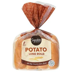 Signature Select Rolls Potato Long 8 Pk - 15 Oz