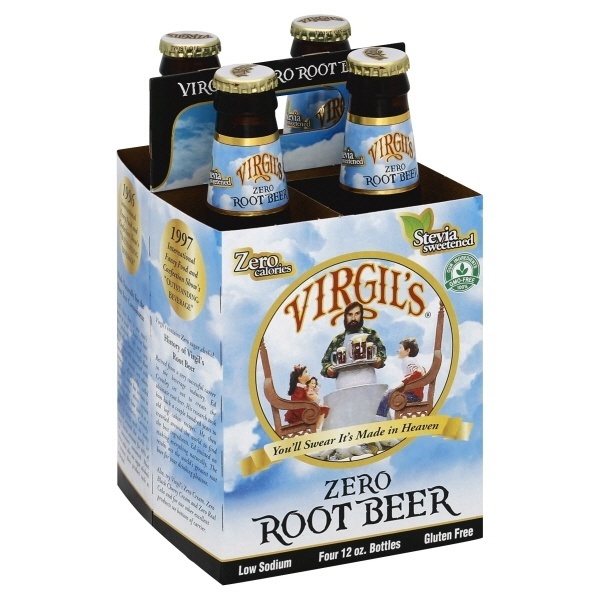 slide 1 of 1, Virgil's Soda-diet Root Beer - 4 ct; 12 fl oz, 4 ct; 12 fl oz