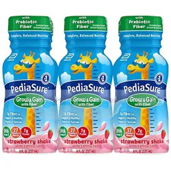 Pediasure With Fiber Strawberry 6pk/8 Fl Oz Bottles - 48 Fz