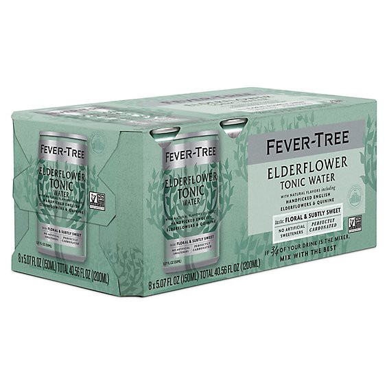 slide 1 of 1, Fever Tree Tonic Water Elderflower 8-5.07fz - 8-5.07 Fz, 8 ct; 5.07 fl oz