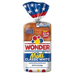 Wonder Mini Classic White Bread - 12 Oz