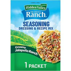 Hidden Valley Creamy Jalapeño Ranch Seasoning, Dressing And Recipe Mix - 1 Oz.