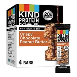 Kind Protein Max Crispy Chocolate Peanut Butter Gluten Free Protein Bars - 4-2.2 Oz