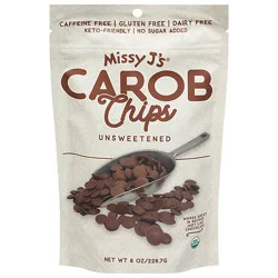 Missy Js Carob Chips Unsweetened - 8 Oz