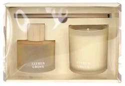 Overjoyed Boutique Diffuser Candle Set Tan - Each