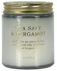 Overjoyed Boutique Glass Candle Blue - 8 Oz