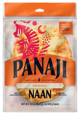 slide 1 of 1, Panaji Original Naan 4 Pack - 14.1 Oz, 14.1 oz