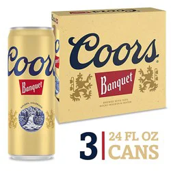 Coors Banquet Beer Cans - 3-24 Fl. Oz. In Cans - 3-24 Fz