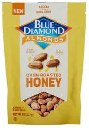 Blue Diamond Almonds Oven Roasted Honey 8oz - 8 Oz