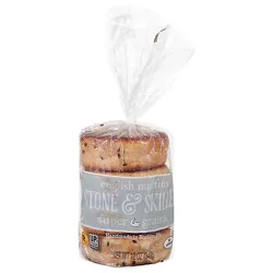 Stone & Skillet Super Grains English Muffins - 12 Oz