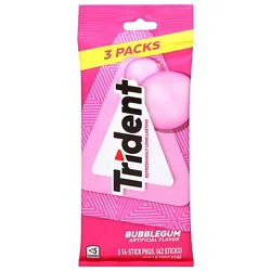 3pk Trident Bubblegum 42pc - 42 Ct