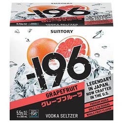 Minus196 Seltzer Rtd Grapefruit 4-12 Fl Oz Cans - 4-12 Fz