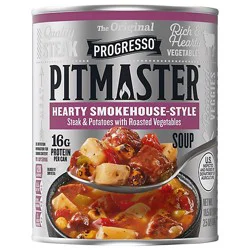 Progresso Pitmaster Hearty Smokehouse - Style Steak & Potatoes With Roasted Vegetables Soup - 18.5 Oz