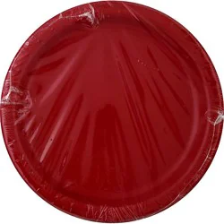 Plate Dinner Red - Ea