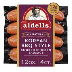 Aidells Korean Bbq Style Smoked Chicken Sausage 12 Oz - 12 Oz
