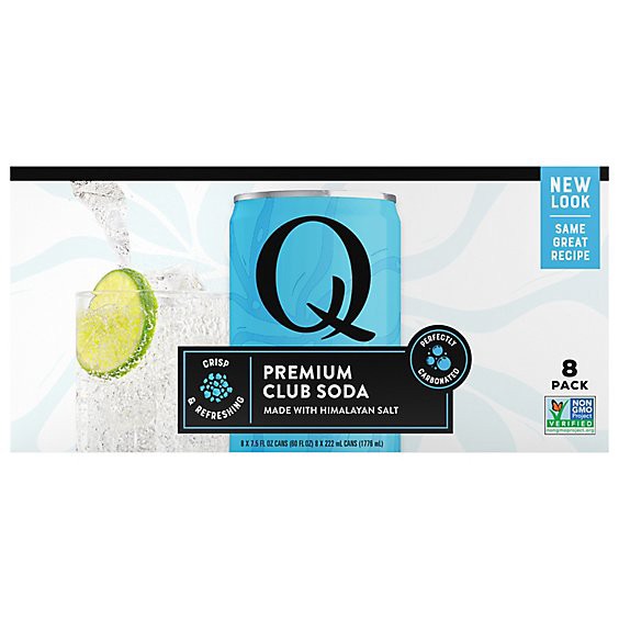 slide 1 of 1, Q Tonic Club Soda 8-7.5fz - 8-7.5 Fz, 8 ct; 7.5 fl oz