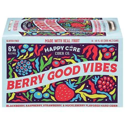 Happy Core Berry Good Vibes Hard Cider 6-12 Fl Oz In Cans - 6-12 Fz
