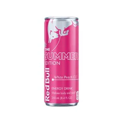 Red Bull Summer Edition Energy Drink White Peach 80mg Caffeine - 8.4 Fl. Oz.