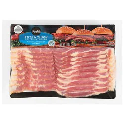 Signature Select Center Cut Extra Thick Hickory Smoked Bacon P12 12 Oz - 12 Oz