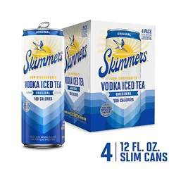 Skimmers Original Vodka Iced Tea - 4-12 Fz