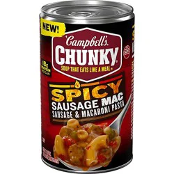 Campbell's Chunky Spicy Sausage Mac Soup, 18.8 Oz Can - 18.8 Oz