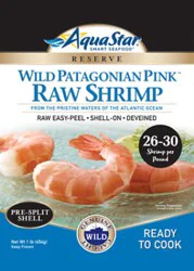 Aqua Star Pink Patagonian Shrimp 26-30 Count Raw Wild 16 Oz - 16 Oz