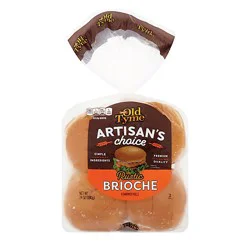 Artisans Choice Rustic Brioche Sandwich Rolls - 24 Oz