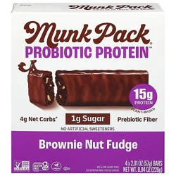 Munk Pack Protein Bar Browni Nut Fudge 4pk - 8.04 Oz