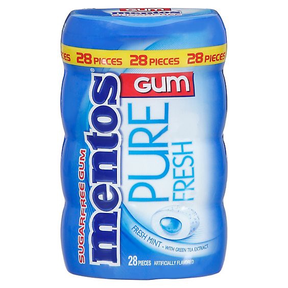 slide 1 of 13, Mentos Pure Fresh Sugar-Free Fresh Mint Gum - 28 Ct, 28 ct