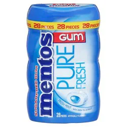 Mentos Pure Fresh Sugar-Free Fresh Mint Gum - 28 Ct