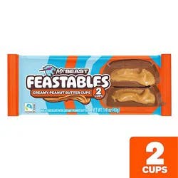 Feastables Peanut Butter Cup 2ct - 1.4 Oz