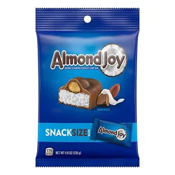 Almond Joy Milk Chocolate Coconut & Almond Snack Size Bar Peg Bag - 4.8 Oz
