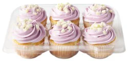 White Mixed Berry Cupcakes 6 Count - Ea