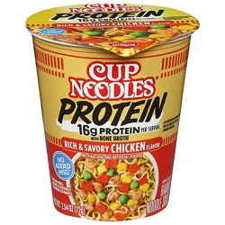 Nissin Cup Noodles Protein Rich & Savory Chicken 2.54 Oz - 2.54 Oz