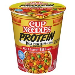 Nissin Cup Noodles Protein Rich & Savory Beef 2.54 Oz - 2.54 Oz