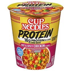 Nissin Cup Noodles Protein Hot & Spicy Chicken - 2.54 Oz
