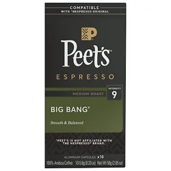Peets Coffee Big Bang Medium Roast Capsules 10ct Capsules - 10 Ct