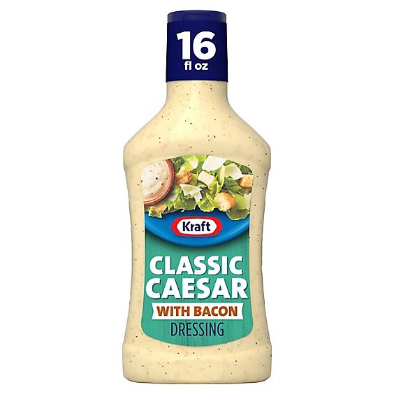 slide 1 of 12, Kraft Caesar With Bacon Dressing - 16 Fl. Oz., 16 fl oz