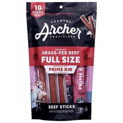 Country Archer Prime Rib Beef Sticks 10ct - 10 Ct