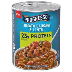 Progresso Protein Tomato Sausage & Lentil Soup - 19 Oz