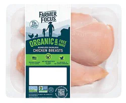 Farmer Focus Organic Halal Boneless Chicken Breast - Lb