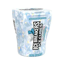 Ice Breakers Ice Cubes Crystal Spring Flavored Gum Bottle Pack - 3.24 Oz