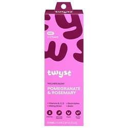 Twyst Wellness Powder Blend Straw Pomegranate Rosemary 6ct Box - 6-2.5 Gr