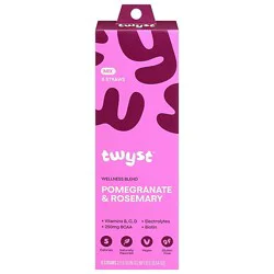 Twyst Wellness Powder Blend Straw Pomegranate Rosemary 6ct Box - 6-2.5 Gr