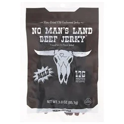 No Man's Land Beef Jerky Mild - 3 Oz