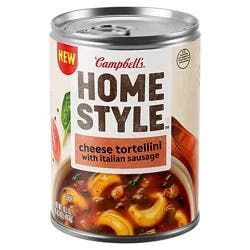 Campbell's Homestyle Soup, Cheese Tortellini With Italian Sausage - 16.3 Oz