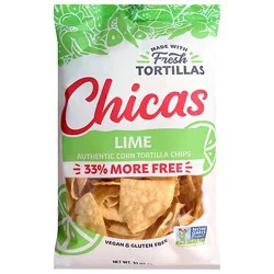Chicas Tortilla Chips Lime 10oz - 10 Oz